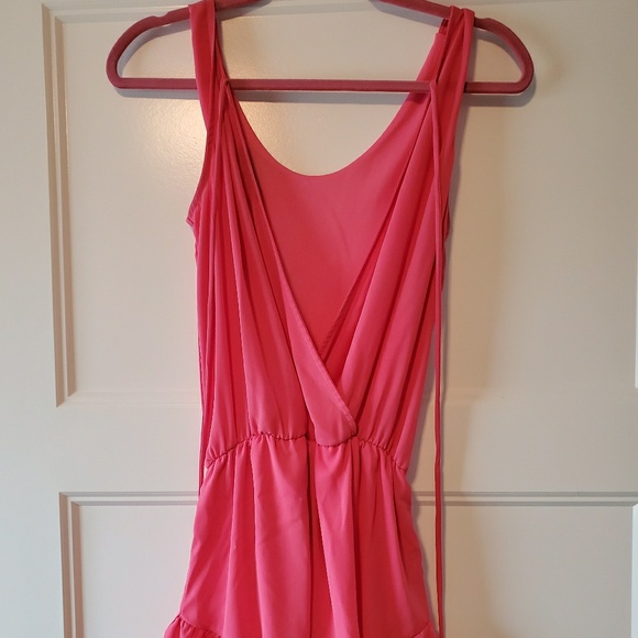 Pink open back romper - Picture 2 of 2